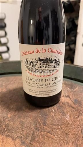 Vinos Rouge sec Clos des Vignes Franches Château La Charrière Non millésimé Francia Borgoña No especificado AOC Premier Cru