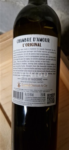 Tây Nam Côtes de Gascogne Lionel Osmin & Cie Chambre d'Amour L'Original Không niên vụ