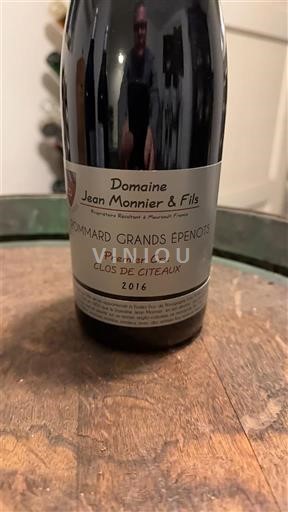 Vinos Rouge sec Clos de Citeaux Domaine Jean Monnier & Fils 2016 Francia Borgoña No especificado AOC Premier Cru