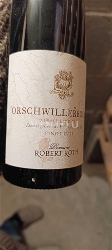 Alsácia Domaine Robert Roth Orschwillerbourg Pinot Gris 2020
