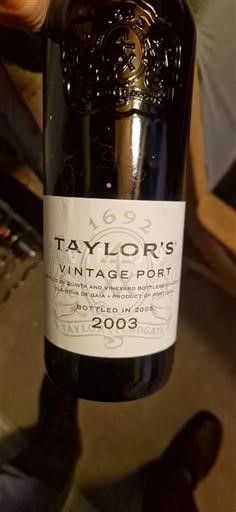 Portugalia Porto Taylor's Vintage Port 2003