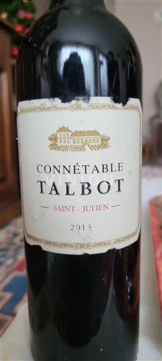 Bordeaux Saint-Julien Château Talbot Connétable Talbot 2013