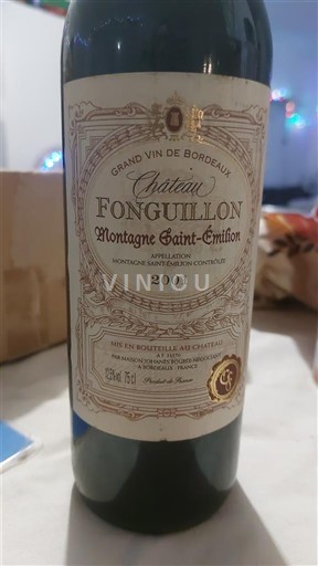 Bordeaux Montagne-saint-émilion Château Fonguillon 2001
