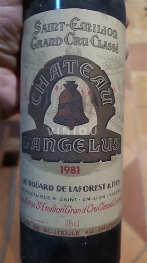 Bordeaux Saint-Émilion Grand Cru Grand Cru Château Angélus 1981