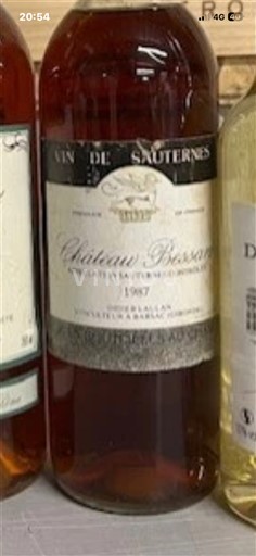 Bordeaux Sauternes Château Bossuet 1987