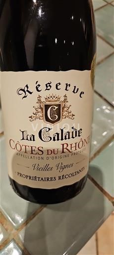 Rhônevallei Côtes-du-rhône La Calade Réserve Vieilles Vignes Niet-geïntegreerd