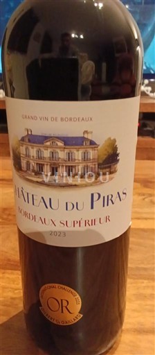 Bordeaux Bordeaux Supérieur Château Piras 2023