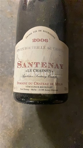 Bourgogne Santenay Château Melin Le Chainey 2006