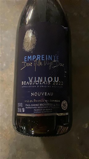 Beaujolais Paul-André Brossette & Fils Empreinte 2022