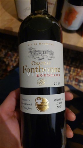 Bordeaux Château Fontbonne 2018