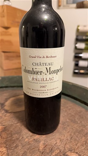 Bordeaux Pauillac Château Colombier-Monpelou 2007