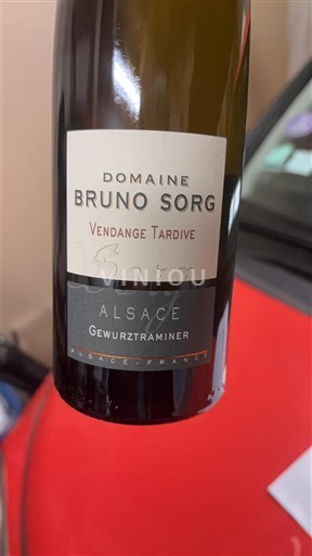 Alsasko Gewürztraminer Vendanges Tardives Domaine Bruno Sorg Vendange Tardive 2020