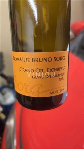 Alsasko Gewürztraminer Grand Cru Domaine Bruno Sorg Grand Cru Eichberg Gewurztraminer 2023