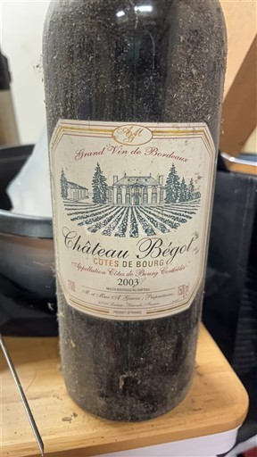 Bordeaux Côtes-de-bourg Château Bégot 2003