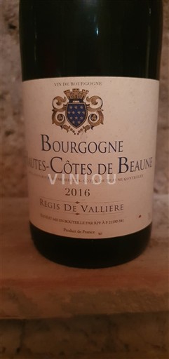 Burgundy Unspecified Régis de Vallière 2016