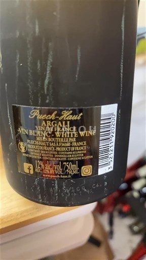 Languedoc Không được chỉ định Puech-Haut Argali Không niên vụ