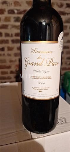Bordeaux Premières Côtes de Bordeaux Domaine Grand Parc Vieilles Vignes 2006