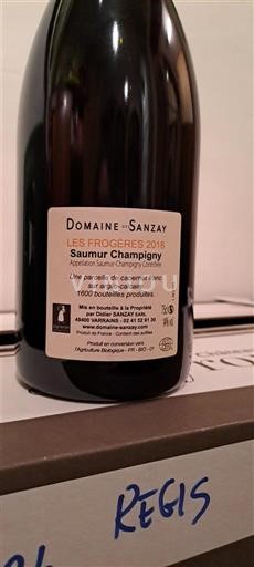 Valle della Loira Saumur-Champigny Domaine Sanzay Les Frogeres 2018