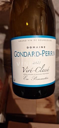 Bourgogne Viré-clessé Domaine Gondard-Perrin En Pommetin 2023