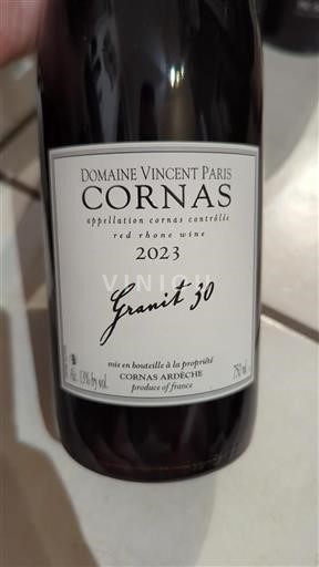 Rhônevallei Cornas Domaine Vincent Paris Granit 30 2023