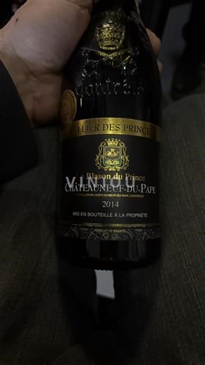 Vina Rouge sec Le Blason du Prince Cellier des Princes 2014 Francija Rona dolina Châteauneuf-du-Pape AOC
