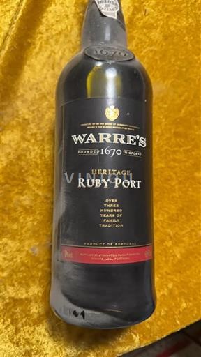 Bồ Đào Nha Porto Warre's Heritage Ruby Port Không niên vụ