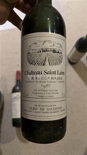 Bordeaux Bordeaux Supérieur Château Saint Léon 1985