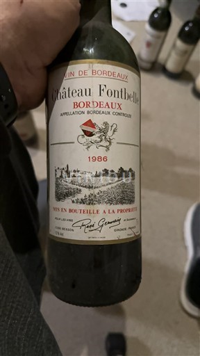 Bordeaux Château Fontbelle 1986