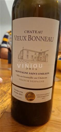 Bordeaux Montagne-Saint-Émilion Château Vieux Bonneau 2015