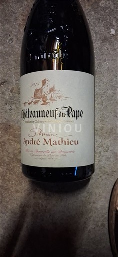 Rhône Valley Châteauneuf-du-Pape Domaine André Mathieu 2014