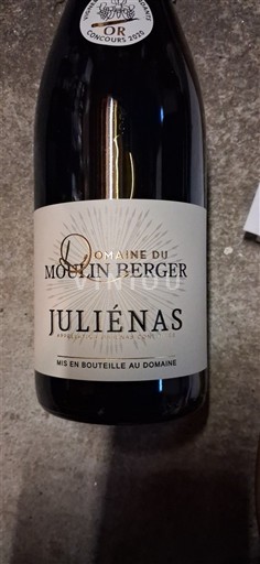 Beaujolais Juliénas Domaine Moulin Berger 2018