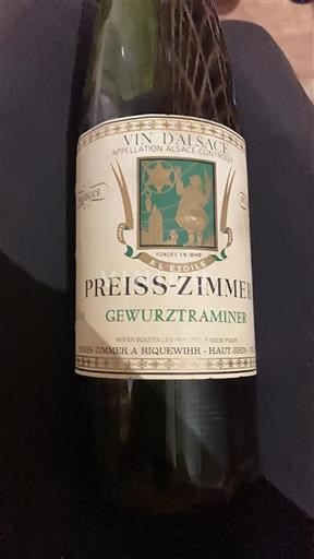 Alsace Preiss-Zimmer Gewurztraminer 1997