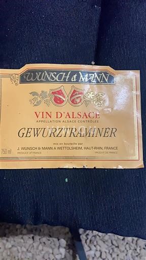 Alsácia Wunsch et Mann 2001