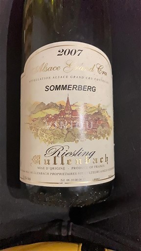 Alsacia Alsacia Gran Cru Grand Cru Meyer-Fonné Sommerberg 2007