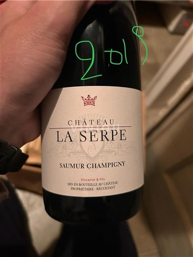 Vallée de la Loire Saumur-champigny Château La Serpe 2019
