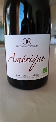 Valle del Rodano Costières di Nîmes Château Saint Cyrgues Amérique 2022