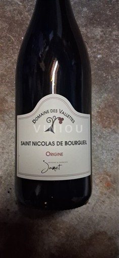 Thung lũng sông Loire Saint-Nicolas-De-Bourgueil Domaine S Vallettes Origine 2022
