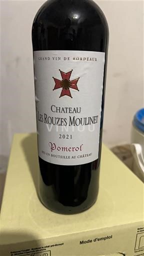 Bordeaux Pomerol Château Les Rouzes Moulinet 2021