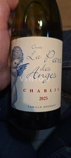 Borgogna Chablis Famille Grossot La Part des Anges 2023