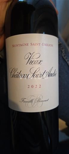 Bordeaux Montagne-saint-émilion Château Vieux Château Saint André 2022