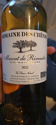 Roussillon Muscat de Rivesaltes Domaine S Chênes 2022