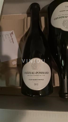 Burgundija Pommard Château Pommard Clos Marey-Monge 2012