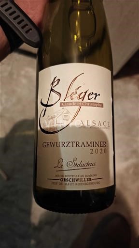 Alzacija Ni doloceno Domaine Bleger Claude et Christophe Le Séducteur 2020