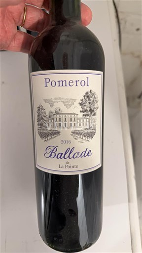 Бордо Помероль Château La Pointe Ballade de La Pointe 2016