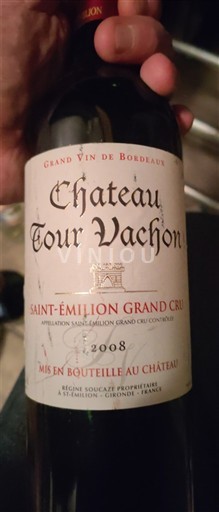 Burdeos Saint-Émilion Gran Cru Grand Cru Château Tour Vachon 2008