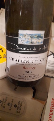 Bourgogne Chablis Premier Cru Premier Cru Domaine La Motte Beauroy 2017