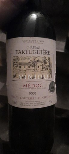Bordeaux Médoc Château Tartuguière 1999
