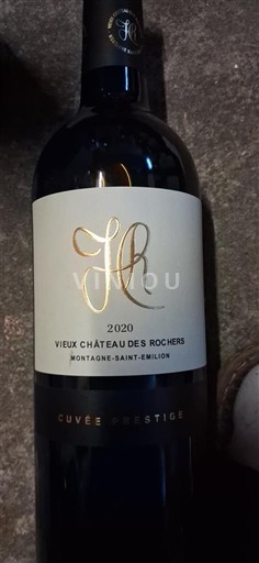 Bordeaux Montagne-saint-émilion Château Vieux Château des Rochers Prestige 2020