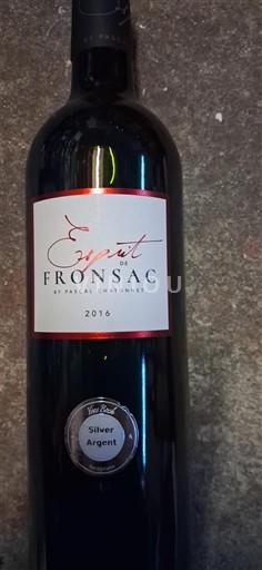 Bordeaux Fronsac Esprit de Fronsac 2016