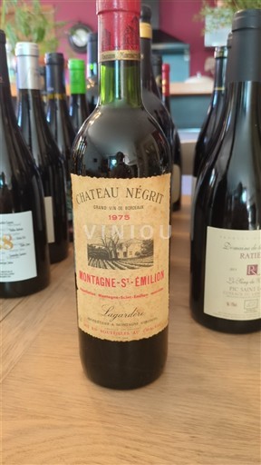 Bordeaux Montagne-saint-émilion Château Négrit 1975